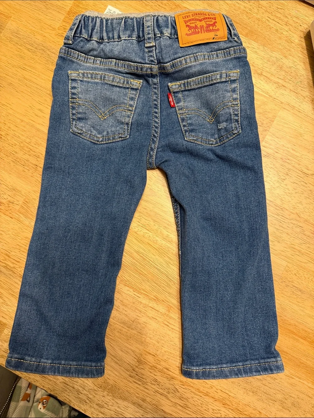 Levi's Boys' Distressed Blue Denim Jeans